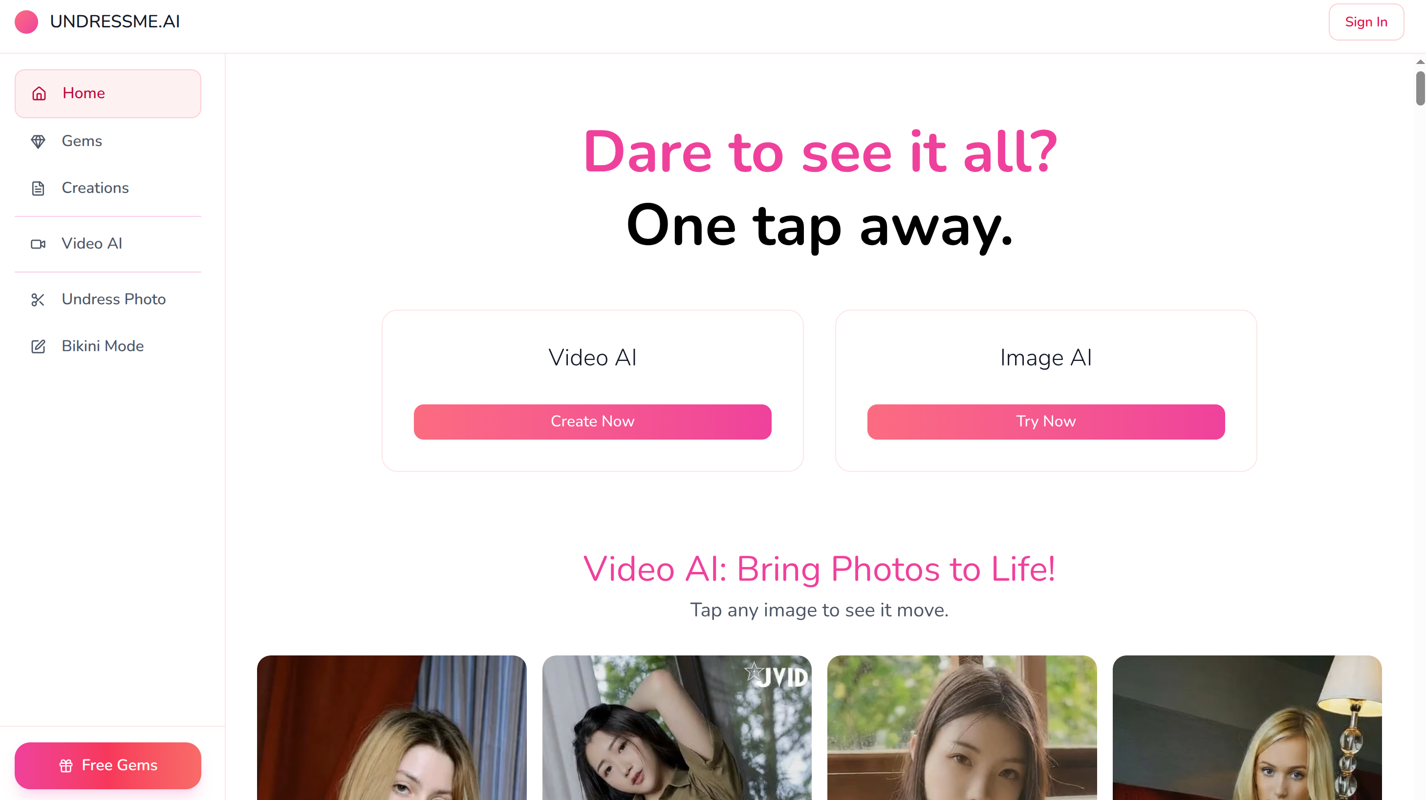 UndressMe AI – Free NSFW AI Nude Image & Video Generator - AItrendytools
